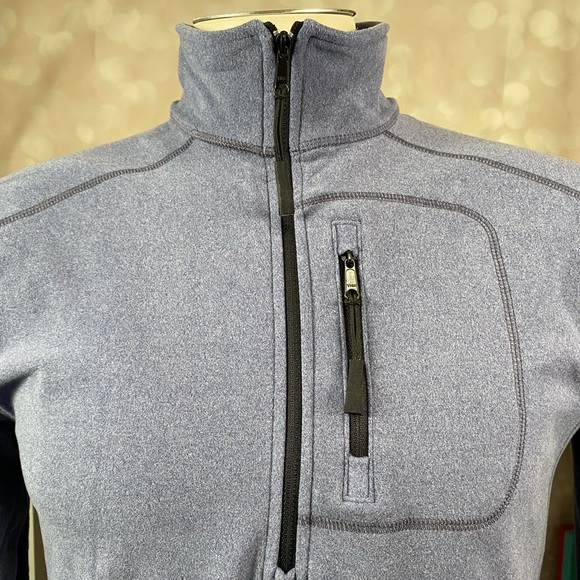 VTG 1946 Blue Stretch 1/4 Zip Jacket Size Small NWT - Picture 3 of 10